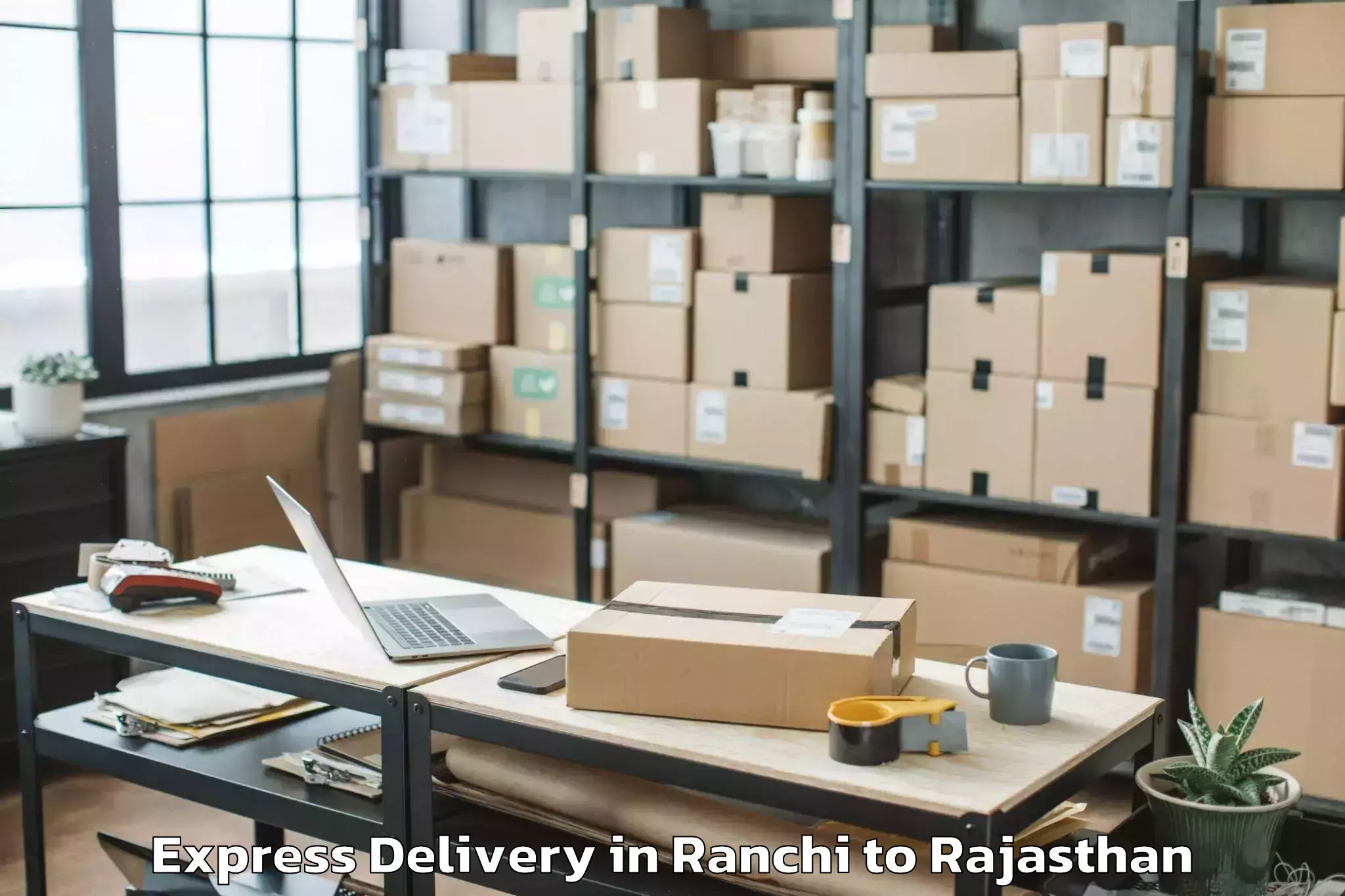 Leading Ranchi to Kishangarh Bas Express Delivery Provider